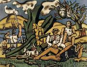 Fernard Leger Outing first menu oil painting reproduction